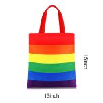 Rainbow Canvas Tote Bag