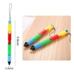 Foldable Plastic Puzzle Ballpoint Pen w/ Hanging Chain