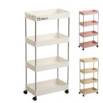 Plastic Storage Rack Trolley