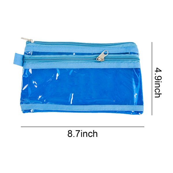 Clear Frosted PVC Pencil Case