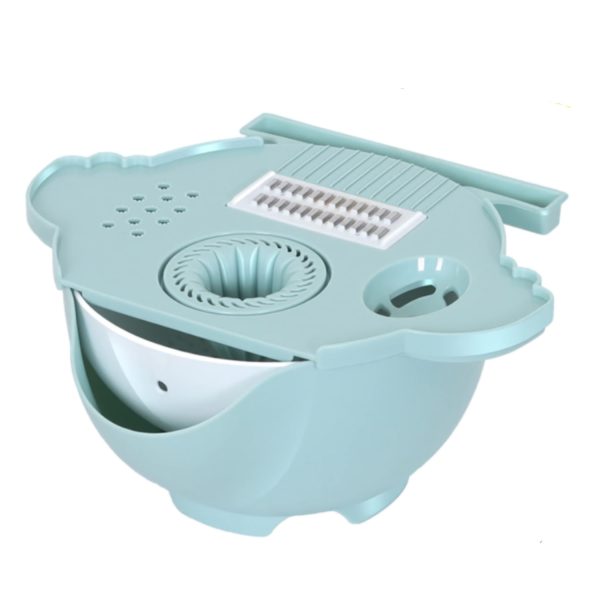 Magic Rotate Vegetable Cutter W/ Drain Basket