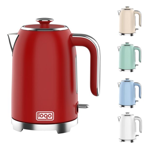 1.7L Retro Electric Kettle with Heat Resistant Handle