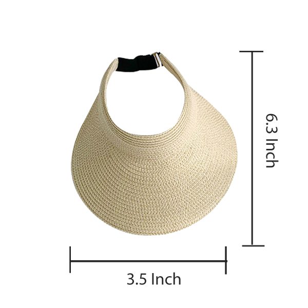 Women Roll Up Sun Visor Hat