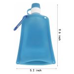 18.5Oz Outdoor Portable Silicone Folding water Bag