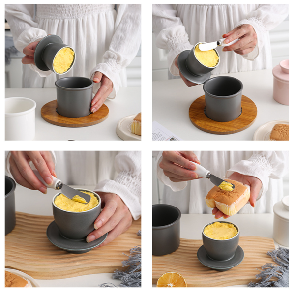 Ceramic Butter Crock with Lid