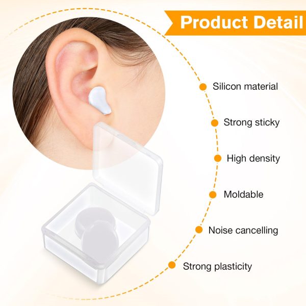 Reusable Moldable Silicone Earplugs For Sleeping