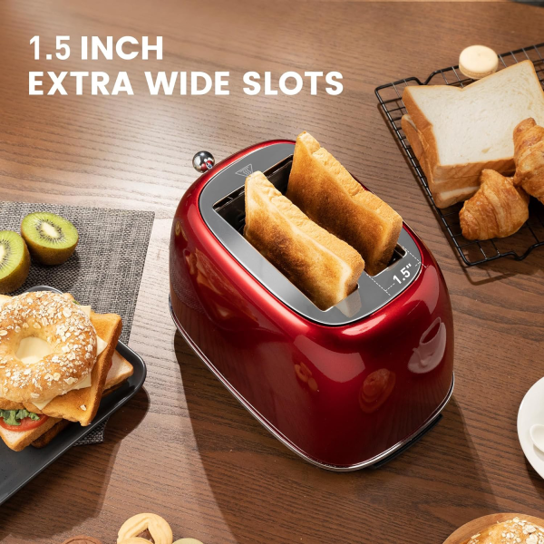 Retro Stainless Steel Toaster