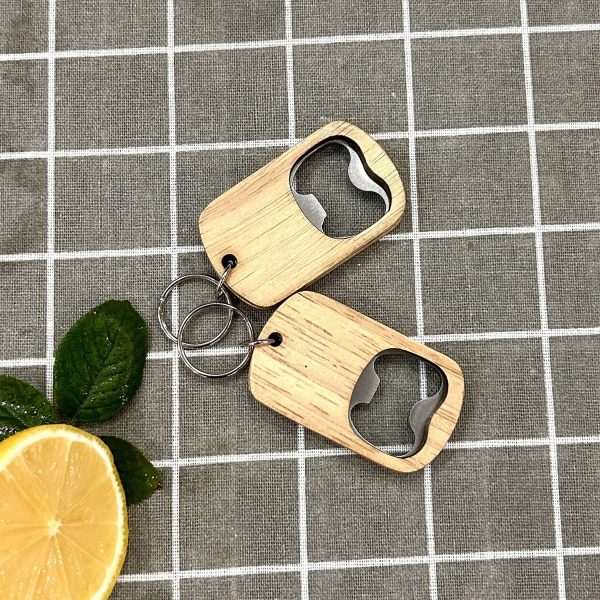 Mini Bamboo Bottle Opener