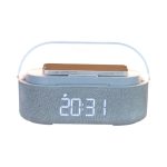 Alarm Clock With Wireless Charging Bluetooth Speaker