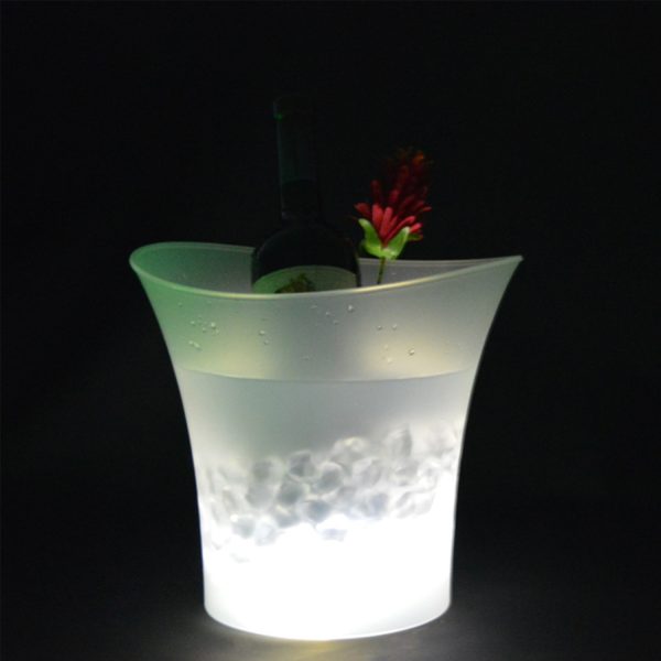 LED plastic illuminated ice bucket