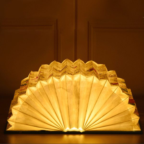 Book Lamp Creative Folding Fan-Shaped Home Night Light