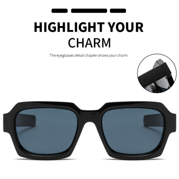 Dazzling Colorful Fashion Classic Retro Square Glasses