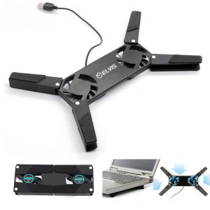 Foldable USB Laptop Cooling Pad/Dual Fans