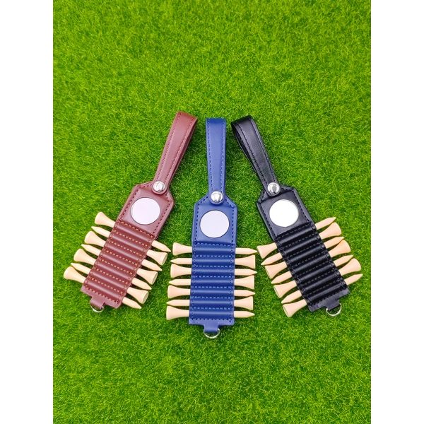 Golf Ball Spike Organizer Leather Case 7's