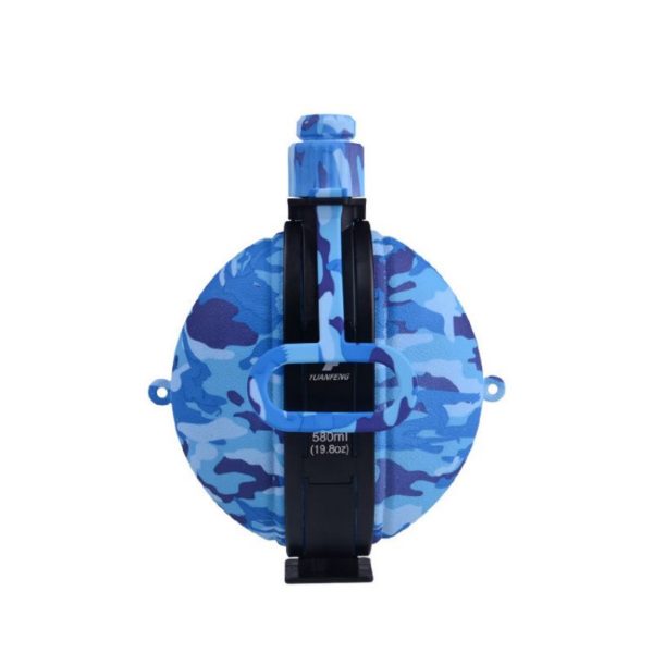 Silicone Portable Foldable Water Bottle With Compass