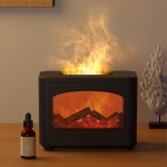 ABS Flame Humidifier Fireplace Aromatherapy Diffuser