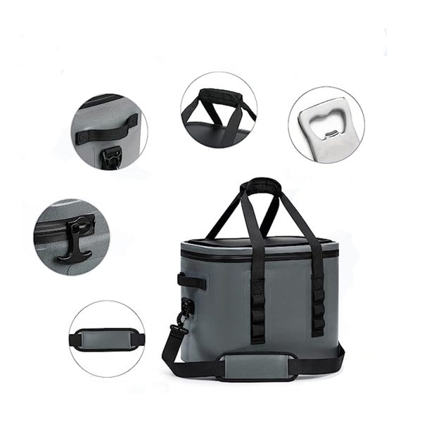 Vehicle mounted camping cooler insulated bag