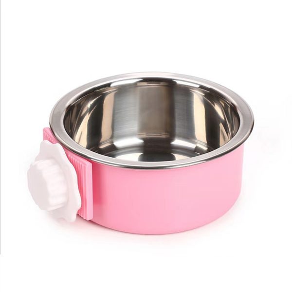 Stainless Steel Pet Dog Cat Food Water Bowl