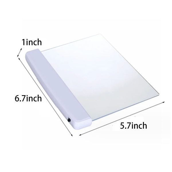 LED transparent flat reading light