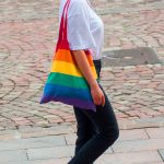 Rainbow Canvas Tote Bag