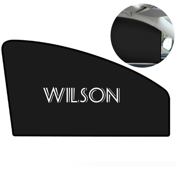 Heat-insulated opaque magnetic car sunshade