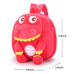 Little Dinosaur Kids Plush Backpack School Bag