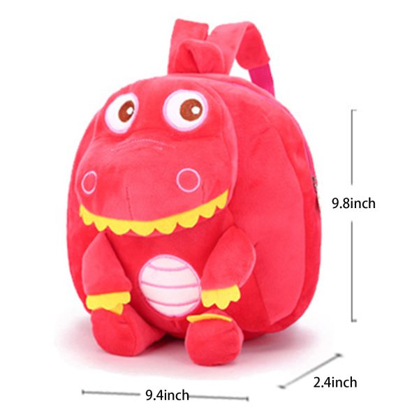 Little Dinosaur Kids Plush Backpack School Bag