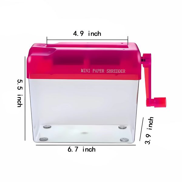 Mini Hand-cranked Paper Shredder