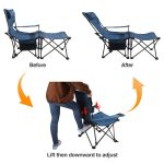 Foldable Camping Chair W/ Footrest