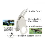 Multifunctional golf cigar fork