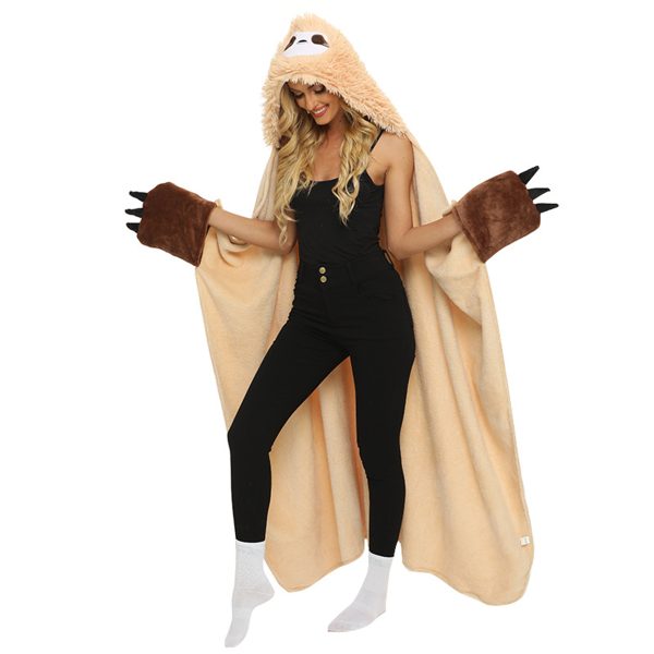 Animal Blanket Hooded Poncho