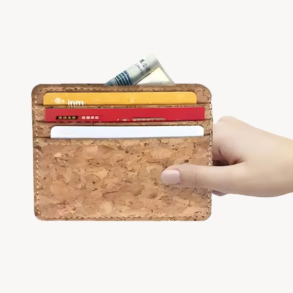 Eco-Friendly Cork Wallet Safety Card Sleeve