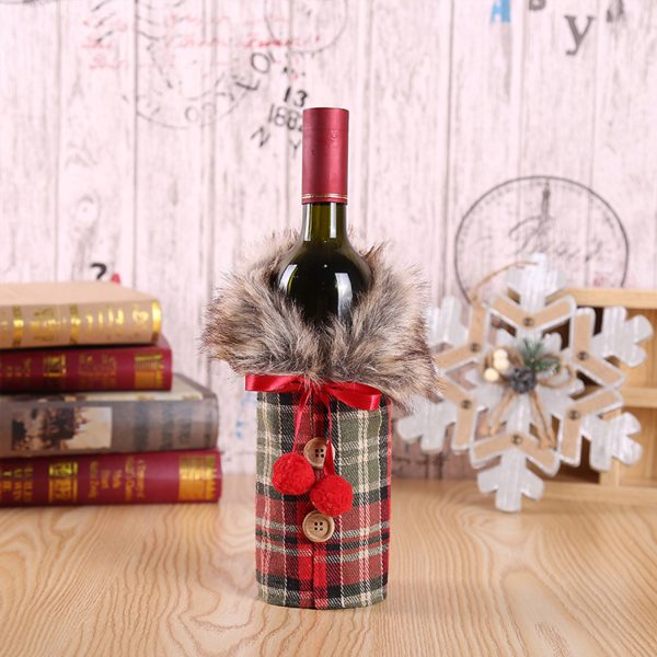 Christmas Decorations Wine Covers