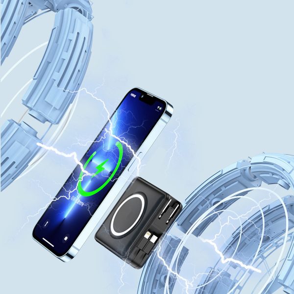 Fast charging wireless magnetic power bank