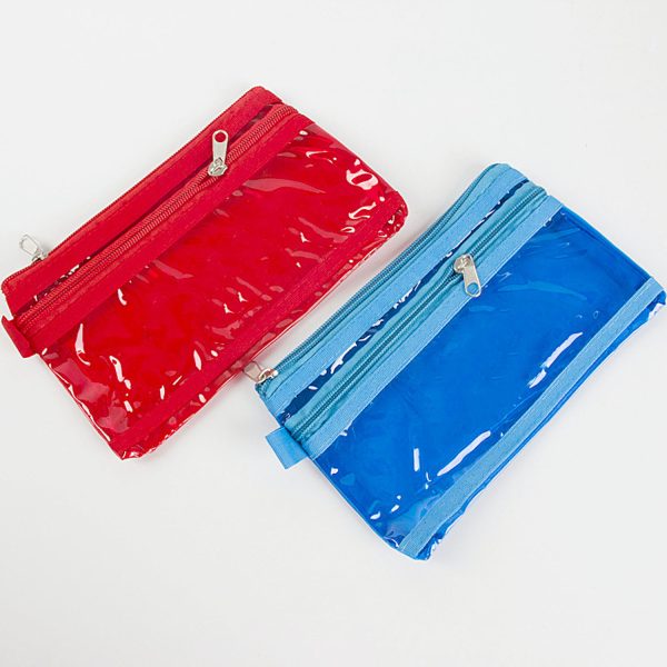 Clear Frosted PVC Pencil Case