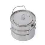 Titanium Camping Hanging Cookware Pot