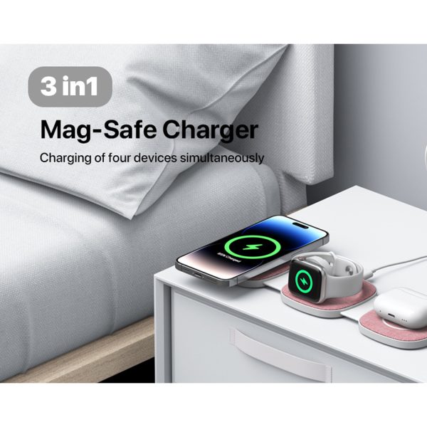 3 in 1 For Multiple Devices Foldable Wireless Charging