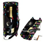 Portable Women's Leather Wine Carrier