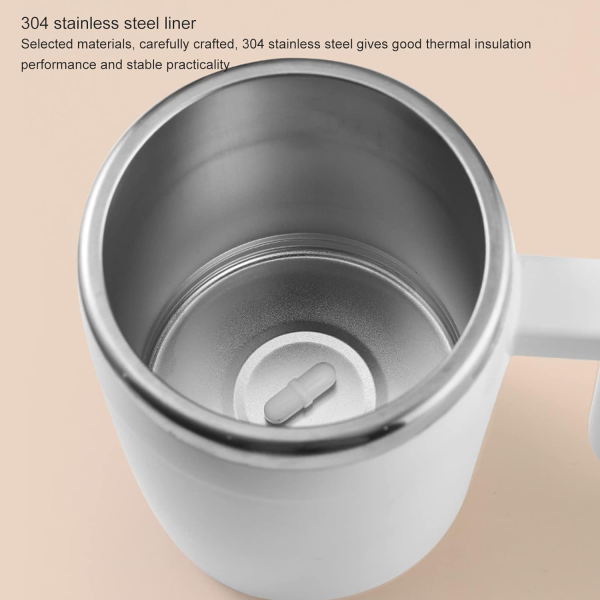 Stainless Steel Automatic Magnetic Stirring Coffee Mug