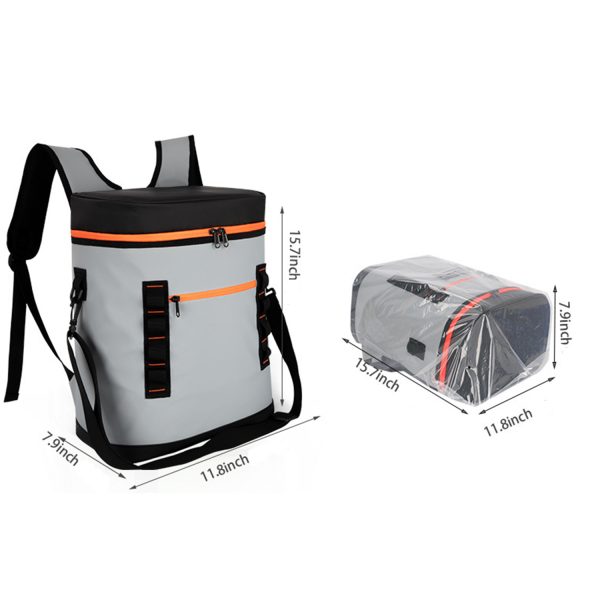 Portable large capacity leak-proof fresh-keeping backpack