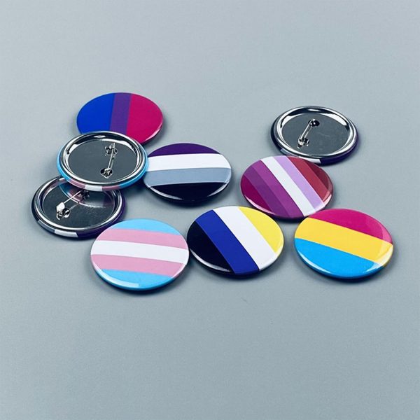 Rainbow Button Badge Pride Pins