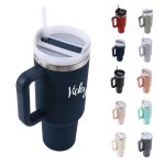 40 oz Stainless Steel Insulated Cup With Straw