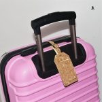 Eco-friendly cork luggage tag card holder