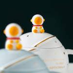 13.5Oz Kawaii Astronaut Cup Space Ceramic Mug