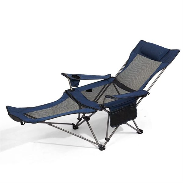 Foldable Camping Chair W/ Footrest