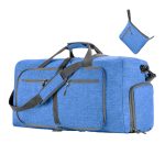 Folding portable travel duffel bag