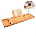 Bamboo Wood Expandable Non-slip Bathtub Tray