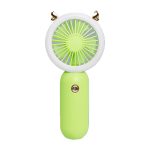 Portable USB rechargeable handheld fan with LED light