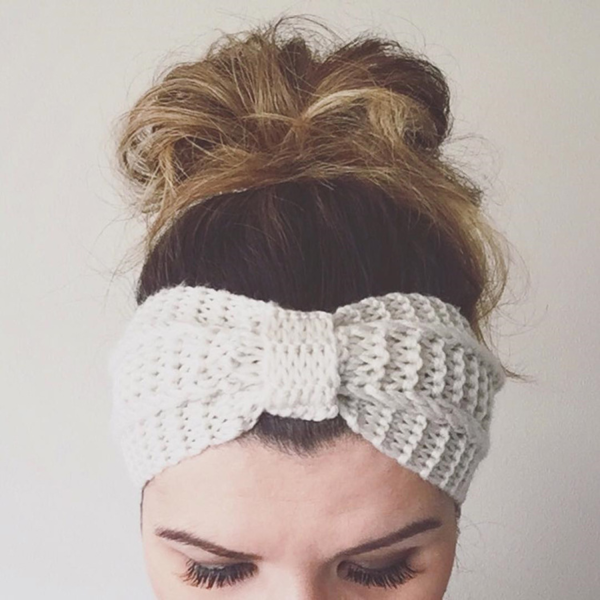 Warmer Soft Stretch Knit Crochet Headband For Women