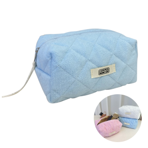 Dacron High-looking plush makeup toiletry bag